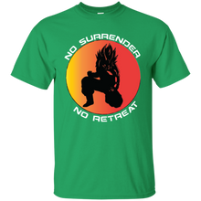 "No Surrender No Retreat - Saiyan" Custom Personalized T-shirts Men's Women's Cotton T-Shirt