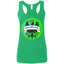 4Hire  "Mercenary Sk8 Hero" Custom Personalized Ladies' Softstyle Racerback Tank