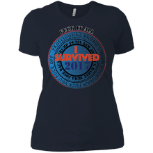 "Fuck It All - I Survived 2017" - Custom Personalized Ladies' Boyfriend T-Shirt