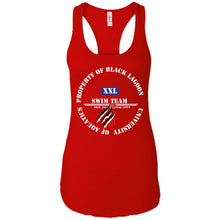 Property of Black Lagoon U. Swim Team - Custom Personalized Ladies' Ideal Racerback Tank