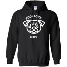 "Pugs Love 4Life" - Personal Designer Men's Women's Pullover Hoodie 8 oz.