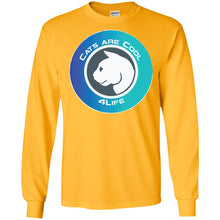 CAT R COOL 4LIFE - A Personal Designer long sleeve Hoodie Men's Women's LS Ultra Cotton T-Shirt