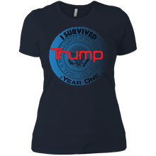 "I Survived Trump:Year One" - Custom Personalized Ladies' Boyfriend T-Shirt