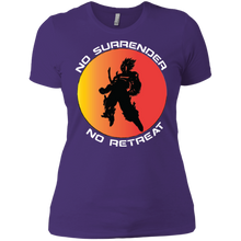 "No Surrender No Retreat - Saiyan" Custom Personalized Ladies' Boyfriend T-Shirt