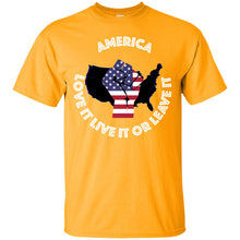 “America” - Love it Live it or Leave it Custom Personalized T-shirts Men's Women's Ultra Cotton T-Shirt