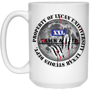 " Property of Lycan U. Lunar Studies" - MBW Personal Designer 15 oz. White Mug