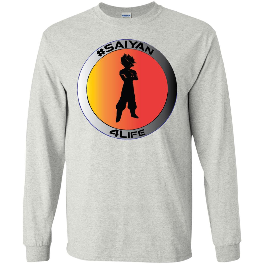 #SAIYAN 4LIFE Personal Designer long sleeve Hoodie Men's Women's LS Ultra Cotton T-Shirt