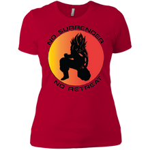 "No Surrender No Retreat - Saiyan" Custom Personalized Ladies' Boyfriend T-Shirt