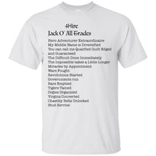 4Hire Jack O All Trades - B Custom Personalized T-shirts Men's Women's Ultra Cotton T-Shirt