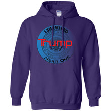 "I Survived Trump: Year One" - B Personal Designer Men's Women's Pullover Hoodie 8 oz.