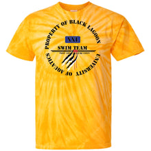 Property of Black Lagoon U. Property of Black Lagoon U. Swim Team - Swim Team - Custom Personalized T-shirts Men's Women's 100% Cotton Tie Dye T-Shirt