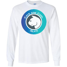 CAT R COOL 4LIFE - A Personal Designer long sleeve Hoodie Men's Women's LS Ultra Cotton T-Shirt