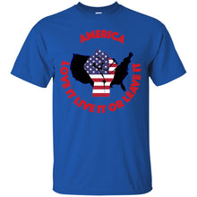 "America" Love It Live It or Leave It - Custom Personalized T-shirts Men's Women's Ultra Cotton T-Shirt