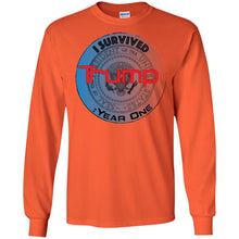 "I Survived Trump: Year One" - B Personal Designer long sleeve Hoodie Men's Women's LS Ultra Cotton T-Shirt
