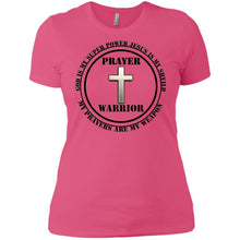 "Prayer Warrior" Take A Knee - Custom Personalized Ladies' Boyfriend T-Shirt