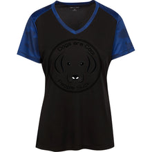 "Dogs Are Cool People Suck" - Custom Personalized T-shirts Men's Women's Ladies' CamoHex Colorblock T-Shirt