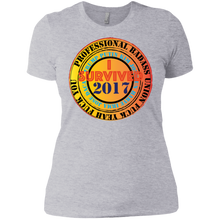 "Fuck Yeah - I Survived 2017" Custom Personalized Ladies' Boyfriend T-Shirt