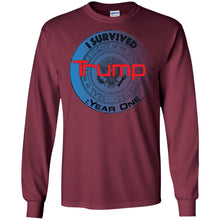 "I Survived Trump: Year One" - B Personal Designer long sleeve Hoodie Men's Women's LS Ultra Cotton T-Shirt