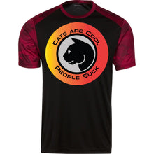 "Cats Are Cool"- Custom Personalized T-shirts Men's Women's CamoHex Colorblock T-Shirt