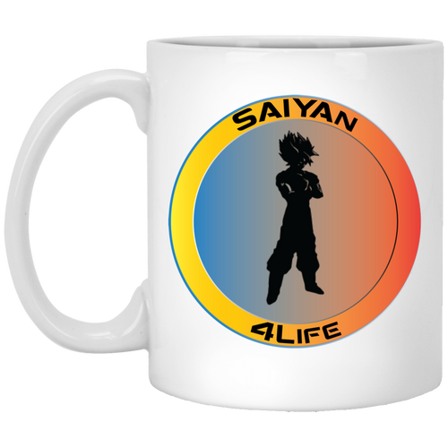 #Saiyan 4Life - W11B Custom Personalized 11 oz. White Mug