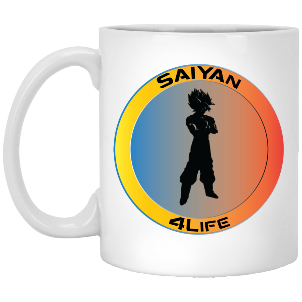 #Saiyan 4Life - W11B Custom Personalized 11 oz. White Mug