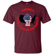 "America" Love It Live It or Leave It - Custom Personalized T-shirts Men's Women's Ultra Cotton T-Shirt