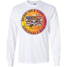 “America” - Kickin Ass Since & Takin Names With a Vengeance Since 1776 - Gold Personal Designer long sleeve T-shirts Men's Women's LS Ultra Cotton T-Shirt