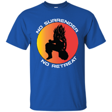 "No Surrender No Retreat - Saiyan" Custom Personalized T-shirts Men's Women's Cotton T-Shirt