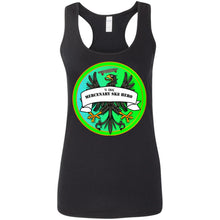 4Hire  "Mercenary Sk8 Hero" Custom Personalized Ladies' Softstyle Racerback Tank