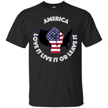 “America” - Love it Live it or Leave it Custom Personalized T-shirts Men's Women's Ultra Cotton T-Shirt