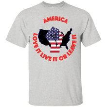 "America" Love It Live It or Leave It - Custom Personalized T-shirts Men's Women's Ultra Cotton T-Shirt
