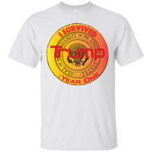 "I Survived Trump: Year One" Custom Personalized T-shirts Men's Women's Cotton T-Shirt