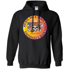 “America” - Kickin Ass Since & Takin Names With a Vengeance Since 1776 - Gold Personal Designer long sleeve Hoodie Men's Women's Pullover Hoodie 8 oz.