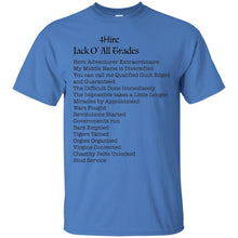4Hire Jack O All Trades - B Custom Personalized T-shirts Men's Women's Ultra Cotton T-Shirt
