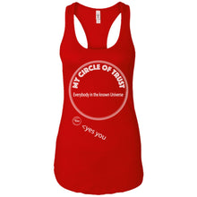 "My Circle of Trust" - Custom Personalized Ladies' Ideal Racerback Tank