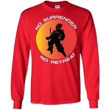 "No Surrender No Retreat - Saiyan" Personal Designer long sleeve Men's Ultra Cotton T-Shirt