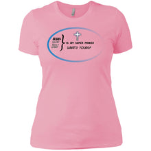 "God Is My Super Power - What's Yours ?" - b Custom Personalized Ladies' Boyfriend T-Shirt