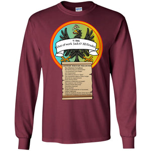"Legendary Mercenary Pizza Hunter" Personal Designer long sleeve Hoodie Men's Women's LS Ultra Cotton T-Shirt