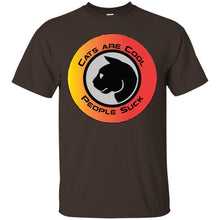 "Cats Are Cool People Suck" - Custom Personalized T-shirts Men's Women's Ultra Cotton T-Shirt