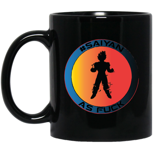 #Saiyan AF B11B Custom Personalized 11 oz. Black Mug