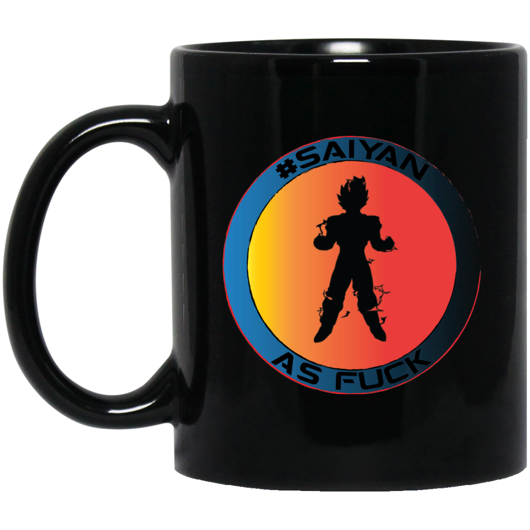 #Saiyan AF B11B Custom Personalized 11 oz. Black Mug