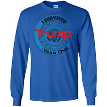 "I Survived Trump: Year One" - B Personal Designer long sleeve Hoodie Men's Women's LS Ultra Cotton T-Shirt