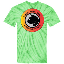"Cats Are Cool"- Custom Personalized T-shirts Men's Women's 100% Cotton Tie Dye T-Shirt