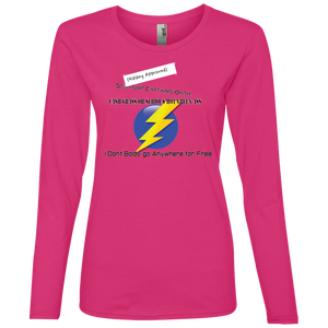 "Hot Green Ass" Personal Designer long sleeve Ladies' Lightweight LS T-Shirt