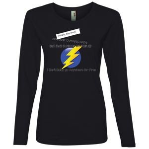"Hot Green Ass" Personal Designer long sleeve Ladies' Lightweight LS T-Shirt