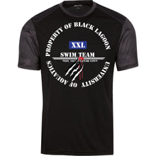 "Property of Black Lagoon U" Custom Personalized T-shirts Men's Women's CamoHex Colorblock T-Shirt