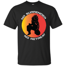"No Surrender No Retreat - Saiyan" Custom Personalized T-shirts Men's Women's Cotton T-Shirt