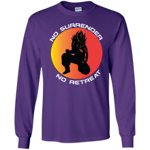 "No Surrender No Retreat - Saiyan" Personal Designer long sleeve Men's Ultra Cotton T-Shirt