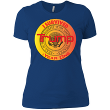"I Survived Trump:Year One" - Custom Personalized Ladies' Boyfriend T-Shirt