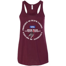 "Property of Black Lagoon U" Custom Personalized T-Shirt Ladies' Bella + Canvas Flowy Racerback Tank